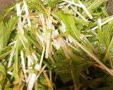 シャキシャキ☆水菜とあげとジャコのサラダ作り方5写真