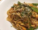 キノコと三度豆のトマトソースパスタ作り方10写真