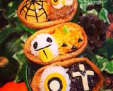 ハロウィンのデコいなり寿司…その2…作り方1写真