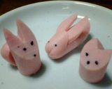 魚肉ソーセージの飾り切り作り方8写真