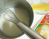 サラスパで作る、スパゲティーグラタン作り方2写真