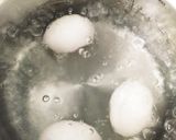 半熟ゆで卵のめんつゆ漬け作り方1写真