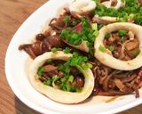 キノコとイカゲソのわた炒め作り方7写真