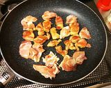 フライパン1つで、簡単鶏もも肉の貴妃鶏作り方4写真