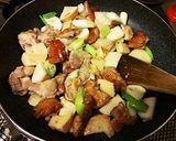 フライパン1つで、簡単鶏もも肉の貴妃鶏作り方5写真