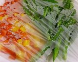 バジルチキンソテー、野菜添え。作り方3写真