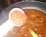 ハヤシライスのルーで煮込む簡単ロコモコ作り方2写真