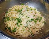 簡単!たらこと大葉のクリームパスタ作り方7写真