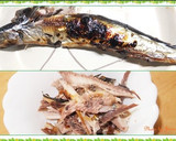 サンマとしめじとサツマイモ秋の炊込みご飯作り方1写真