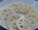 レンコンのベーコンチーズはさみ揚げ✿作り方1写真