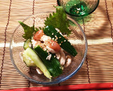 鶏ささみときゅうりの梅肉和え作り方9写真