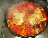 煮込むだけ！！鶏肉トマト作り方4写真