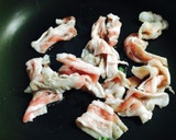 簡単！豚肉と水菜の柚子こしょう炒め作り方2写真