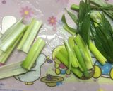 こうや豆腐とねぎのエビ風味煮作り方5写真