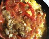 豚肉・たまご・トマトの炒めもの作り方7写真