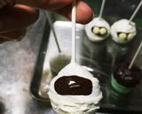 ハロウィンケーキポップフランケン&ミイラ作り方5写真