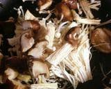 秋きのこバター&高菜のショートパスタ作り方1写真