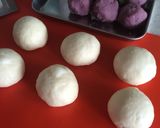 簡単お花成形２種✿紫いもあんぱん作り方5写真