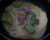 アボカドとベーコン卵液のワンポットパスタ作り方6写真