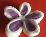 簡単お花成形２種✿紫いもあんぱん作り方9写真