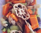 チンゲン菜とれんこんの煮浸し作り方6写真