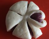 簡単お花成形２種✿紫いもあんぱん作り方11写真