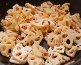 食感が後引く、レンコンのきんぴら作り方4写真