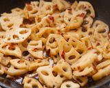 食感が後引く、レンコンのきんぴら作り方5写真