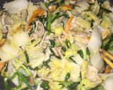 白菜と豚肉の炒め物☆塩レモン作り方6写真
