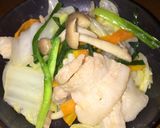 白菜と豚肉の炒め物☆塩レモン作り方7写真