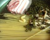 お出汁たっぷり。豚昆布のワンポットパスタ作り方3写真