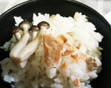 簡単♡鮭とシメジの炊き込みご飯作り方3写真