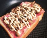 きのこと卵とチーズのオープンサンド♪作り方7写真