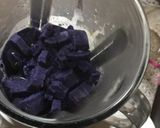 紫いもの飲むヨーグルトで作るムース作り方1写真