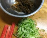 ランチや朝食に 簡単もずくの中華サラダ作り方1写真