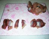 ★砂肝とキノコと野菜の旨辛炒め★作り方1写真