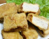 ～鶏唐揚げ風～高野豆腐の肉詰め揚げ♡作り方11写真