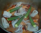 いか大根オクラの中華風煮付け作り方4写真