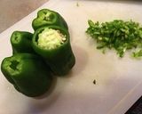 ピーマンの肉詰め◇ミニトマトがかくれんぼ作り方1写真