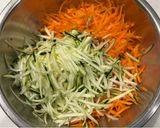 夏野菜、ズッキーニ入りニンジンしりしり作り方2写真