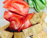 ザーサイネギだれ❤️麻婆厚揚げ青梗菜作り方1写真