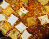 ザーサイネギだれ❤️麻婆厚揚げ青梗菜作り方3写真
