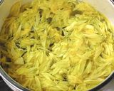 食用菊のチーズクリームパスタ作り方2写真