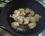 夕顔と車麩と鶏肉の煮物作り方3写真