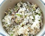 アサリとホウレン草の玉子焼きおにぎらず作り方1写真