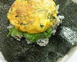 アサリとホウレン草の玉子焼きおにぎらず作り方5写真