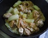 夕顔と車麩と鶏肉の煮物作り方6写真