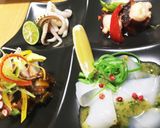 イカのカルパッチョ三度豆のサラダ添え作り方6写真