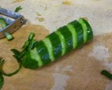 サラダをお洒落に☆しましまきゅうり♪作り方5写真