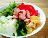 トマトジュースで！ワンポットパスタ♪作り方2写真